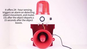 Motion Sensor Alarm with Human Detection,120dB Adjustable Siren & LED Strobe Lights Outdoor Security Alarm for Home Theft,Animal Intrusion,Garden Protection,Property Protection,AC110V with Plug