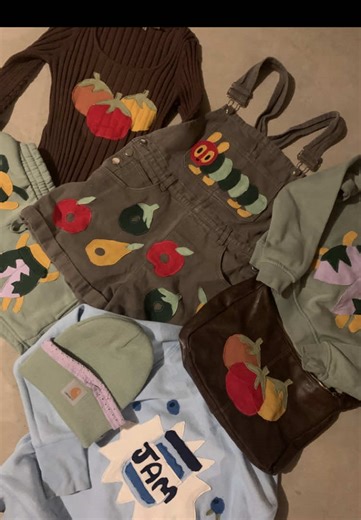 Some of the clothing I made this week! These are so cute and are all on my Depop retro_styled! I also just market down a lot of my stuff as I try to make room for more, if you want one of a kind whisimcal clothes this is the place for you! #upcycledfashion #depop #fyp #clothing #fashioninspo