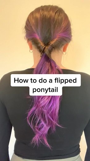 How to do a flipped ponytail #howto #hair #hairstyles #ponytail #flippedponytail #hairstyle #ponytailtutorial #fyp #hairtutorial #tutorial #foryou