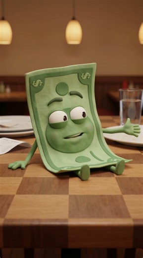 animation cash bill explains impulse spending