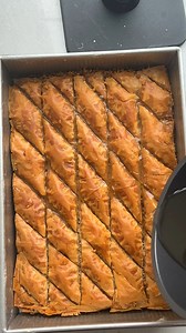 Somehow, this easy baklava—made with a time-saving hack that cuts down on the effort of the traditional recipe—is always a hit, even at parties like Halloween, where you wouldn’t normally find baklava! | Feel Good Foodie