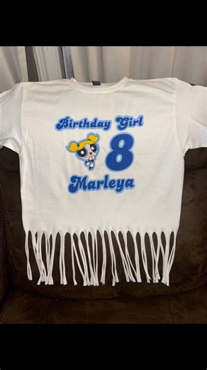 Bubbles from PPG 🩵💙 Custom Shirt Jeans Birthday Set 🥰🎂 Shipping is Available, Message me to order💌 #birthdayoutfit #birthday #fyp #customoutfits #happybirthday | Traneka Wade