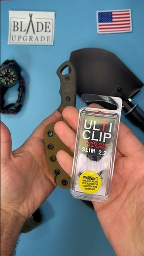Short clip on how to add a clip to a fixed knife sheath. UltiClip Tops Viking Tactics Patriot.