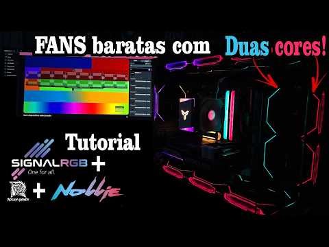 FANS BARATAS com EFEITOS LIAN LI?😱Tutorial SignalRGB + Nollie