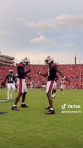 Memorable Touchdown Celebration at Jordan Hare Stadium