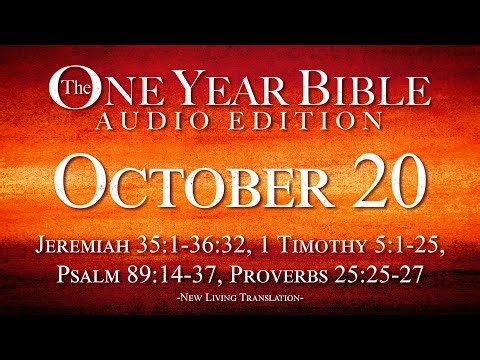 October 20 | One Year Bible Audio Edition