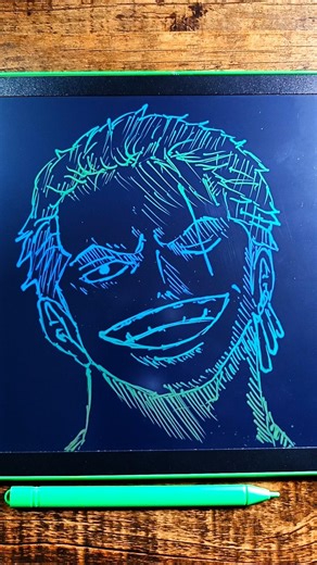 How to draw Zoro lcd drawing #shorts #anime #drawing #zoro #fyp