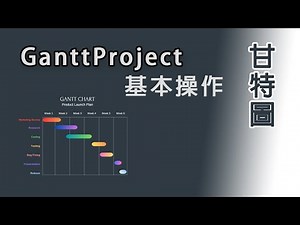 【甘特圖】 GanttProject 基本操作 01