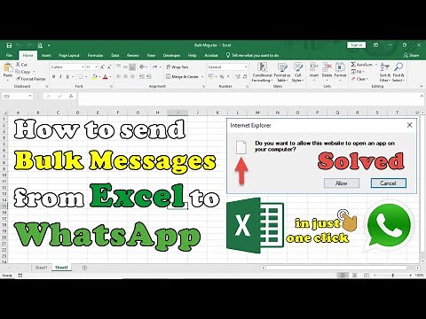 send whatsapp message from excel | excel to whatsapp message