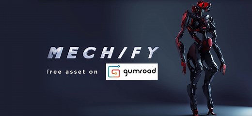 MECH/FY - Procedural hard surfaces for Blender 2.8 (Timelapse)