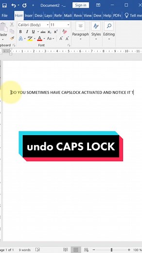 How to Remove Caps Lock in MS Word