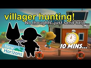 THE SHORTEST VILLAGER HUNT EVER!? (10 Minute Villager Hunt Challenge) | Animal Crossing New Horizons