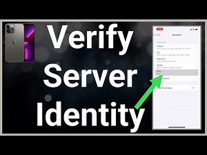 How To Fix "Cannot Verify Server Identity" On iPhone