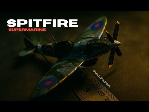 No Kit. No 3D Printer. Just Paper – Building a 1 : 72 Spitfire by Hand!