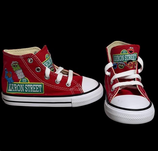 Custom Sesame Street Theme Toddler Baby Converse Sneakers Shoes - Etsy