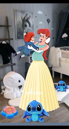 Disney princesses Ariel pregnant and giving mom #pregnant #pregnancy #disneyprinces #moms #family #parents #mom #breastfeeding #mothersday #motherhood #motherslove
