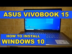 Tutorial instalare Windows 10 Laptop Asus VivoBook Intel 11th Gen / How to fast install Windows 10