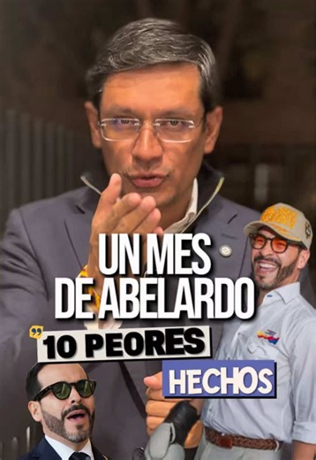 Abelardo ya cumplió su primer mes y treinta días bastaron para dejar claras sus prioridades: privilegios para los poderosos, ataques contra los derechos, una política de la muerte, negacionismo, improvisación y sumisión ante Trump y Netanyahu. Aquí te contamos los 10 peores hechos de su primer mes. Nuestra oposición será democrática, ciudadana y contundente. ¡Colombia no está en venta! 🇨🇴✊🏽