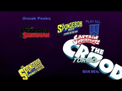 Monsters Inc Sneak Peeks Menu (2009)