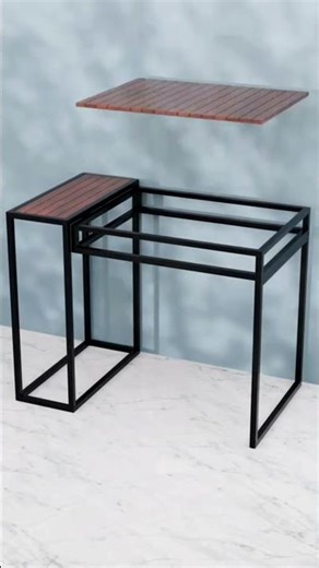 Minimalist Steel Table 🔥 Easy Pipe Design #furniture #shorts