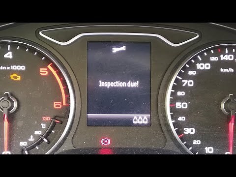 Audi A3 8V 'inspection due' warning quick reset