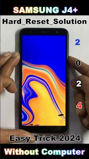 How to Hard Reset Samsung Galaxy J4+ Without Computer ✅ #mobilephone #hardreset