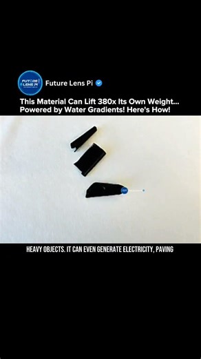 Bio‑Inspired Water‑Driven Polymer Actuator & Generator #robot #shorts #technology #innovation #viral