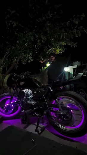🔥 Splendor Full Lighting On💥 | Modified Look🥵 #splendor #lighting #bikelife #modified #shorts #viral