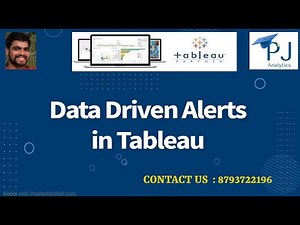 Data Driven Alerts in Tableau | Tableau Tutorial