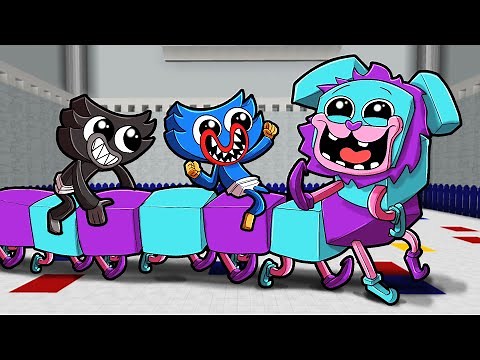 Evolution of PJ PUGAPILLAR a Huggy Wuggy Friend! (Minecraft)