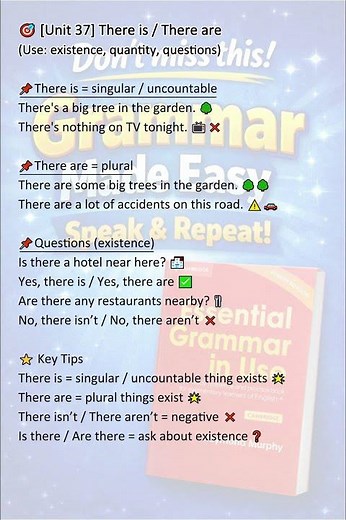 [Unit 37] There is / There are #grammarinuseessential #grammarinuse