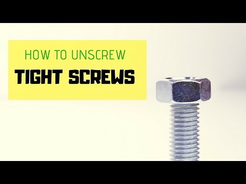 How to Unscrew a Tight Screw Easily | Stripped Screw Out !