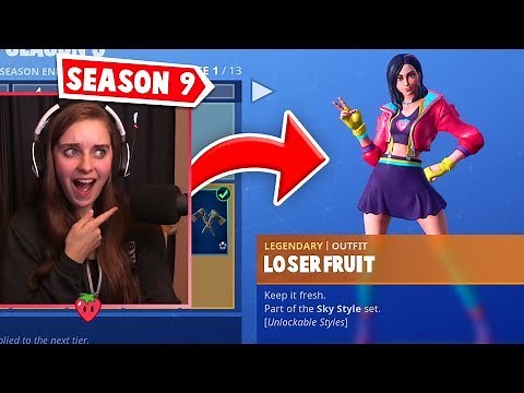 FORTNITE MADE ME A SKIN?! (Season 9 Battle Pass Reaction)