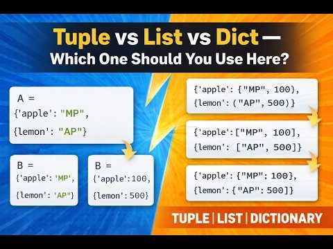 Tuple vs List vs Dict — Which One Should You Use When Merging Dictionaries?