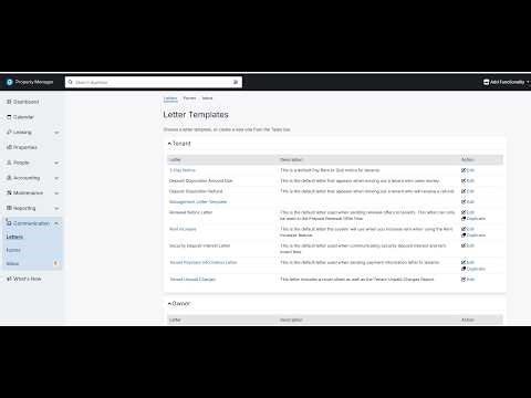 Property Management How to Draft and Send a Resident Letter 2 Step Process in AppFolio?