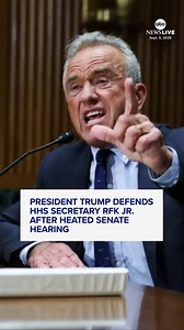 102K views · 3K reactions | President Trump reacted to HHS Secretary Robert F. Kennedy Jr.'s Senate Finance Committee testimony on Thursday, which came after a week of fast-moving shakeups at the nation's health agency. Selina Wang reports. | ABC News | Facebook