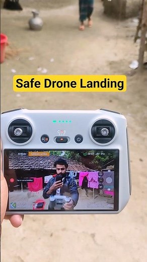 DJI Mini 3 Drone Landing with Remote Control 🎮 Safe Landing Tutorial!