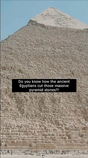 How the Egyptians cut giant pyramid stones?!