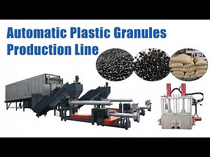 Amazing Automatic Plastic Pelletizing Plant with 1 Ton/h Capacity | Waste Plastic Films Recycling