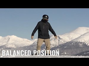 Balanced Position On A Snowboard