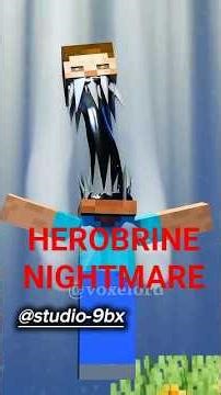 Herobrine Ghost Saves His Friend 👻#minecraft #herobrine #horror