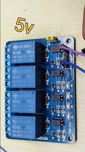 4 Channel Relay Module Explained in 60 Seconds ⚡ | Electronics Short"