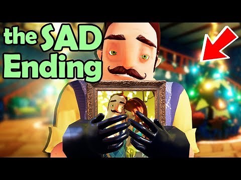 SAVING the KIDS!? SAD X-mas ENDING... He's Crying 😭 (Hello Neighbor: Secret Neighbor Funny Moments)
