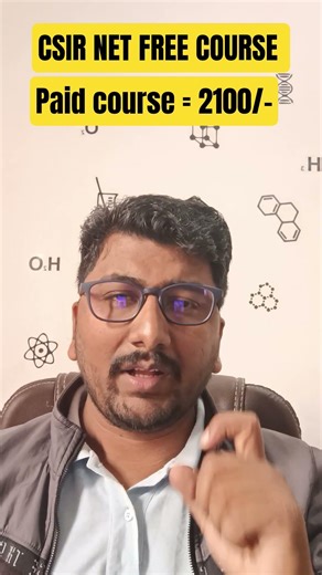 CSIR NET FREE COURSE AND PAID RECORDED COURSE ......#shorts #chiralacademy