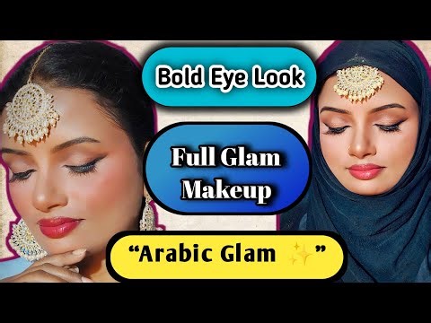 😊ARABIAN GLAM MAKEUP / BOLD EYE LOOK STEP BY STEP TUTORIAL FOR ✨BEGINNERS ‪@rawatmakeupstudio9883‬