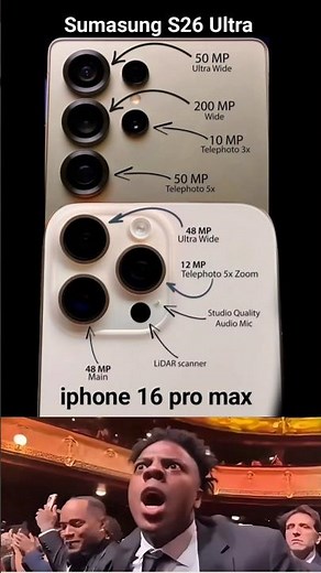 Samsung S26 Ultra vs iPhone 16 Pro Max 📸😱