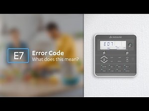 What to do when you have an E7 error code on your ActronAir L-series controller