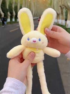 Our relationship, give me the first rabbit ear toy of the new year #plush doll #love is exploding