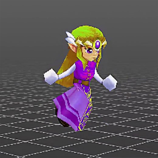 Super Smash Bros DS. Concept: Zelda's Run Animation #nintendo #nintendoswitch #zelda #gaming #3dart