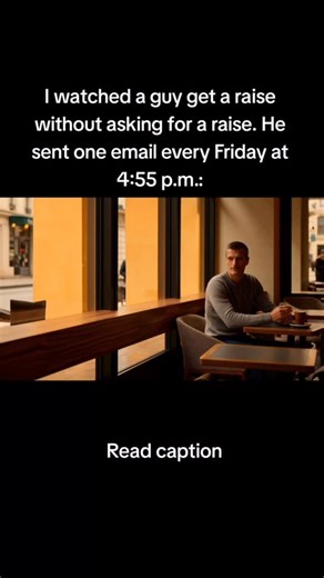 Nick | Social Authority on Instagram: "1. Career strategists analyzing promotion patterns found most employees work hard and hope it gets noticed. They wait for fairness. One employee did the opposite: sent one email every Friday at 4:55 PM. No speeches. No begging. Just systematic documentation of value. Three months later his boss wasn’t deciding if he deserved more - he was calculating cost of losing him. ‎ 2. Here’s the email structure that works: three parts every week. First - what moved t